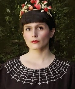 Nicoletta Carlone "Charlotte" 1940s Style Hand Beaded Spiderweb Dress Shop