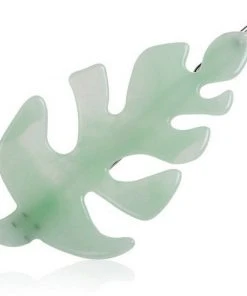 Nicoletta Carlone "Lydia" Green Acylic Leaf Barrette Shop