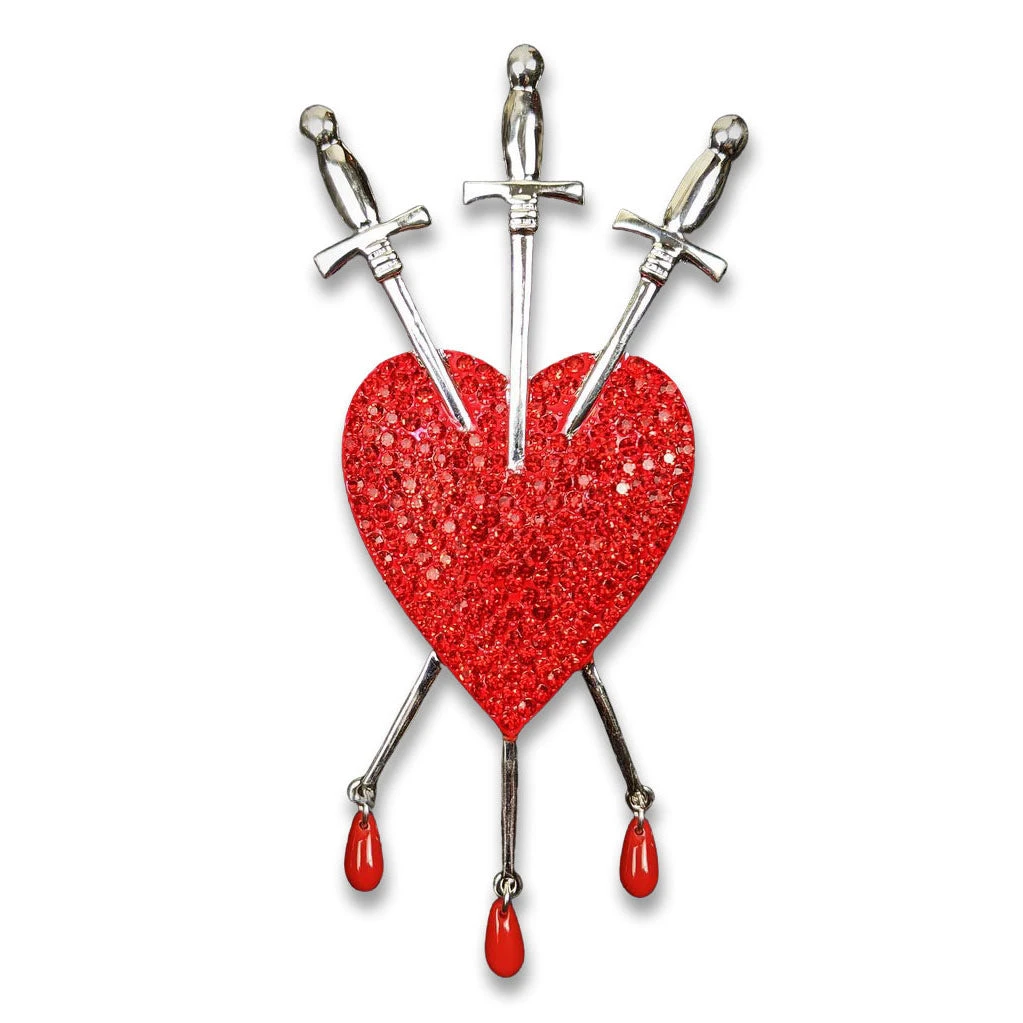 Nicoletta Carlone "Arcana" Triple Sword Brooch JEWELRY 3 Nicoletta Carlone "Arcana" Triple Sword Brooch JEWELRY