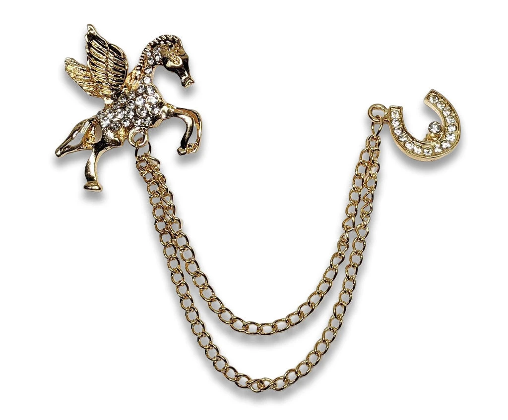 Nicoletta Carlone "Adeline" 1940's Style Pegasus Chatelaine Brooch Shop Nicoletta Carlone "Adeline" 1940's Style Pegasus Chatelaine Brooch Shop