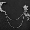 Nicoletta Carlone JEWELRY "Hadley" Star And Moon Chatelaine Brooch