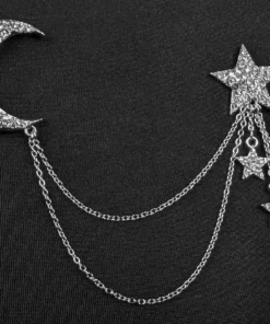 Nicoletta Carlone JEWELRY "Hadley" Star And Moon Chatelaine Brooch