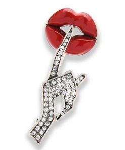 Nicoletta Carlone "Victorine" Lips Brooch
