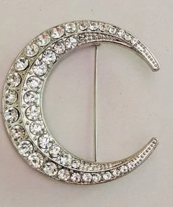 Nicoletta Carlone "Orphea" Victorian Style Moon Brooch
