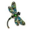 Nicoletta Carlone "Zandra" Rhinestone Dragonfly Brooch