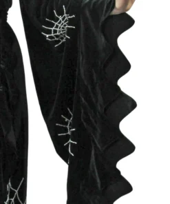 Nicoletta Carlone "Carlotta" Hand Embroidered Velvet Edwardian Style Spiderweb Robe 12 Nicoletta Carlone