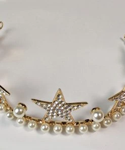 Nicoletta Carlone "Alexandrine" Star And Pearl Tiara Crown 4 Nicoletta Carlone