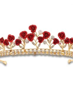 Nicoletta Carlone "Jane" Red Roses Tiara