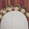 Nicoletta Carlone Shop "Shelby" Shells And Pearls Gold-tone Tiara