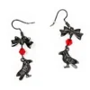 Nicoletta Carlone JEWELRY "Aidan" Raven Earrings 2 Nicoletta Carlone JEWELRY "Aidan" Raven Earrings