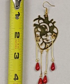 Nicoletta Carlone "Cayleigh" Heart And Blood Earrings