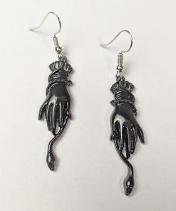 Nicoletta Carlone "Cordelia" Victorian Style Snake And Hand Earrings Shop