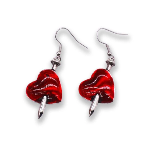 Nicoletta Carlone "Edith" Heart And Dagger Earrings Nicoletta Carlone "Edith" Heart And Dagger Earrings