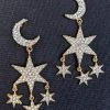 Nicoletta Carlone Shop "Josepha" Moon And Star Earrings