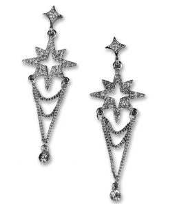 Nicoletta Carlone "Katy" Silver-tone Starburst Earrings