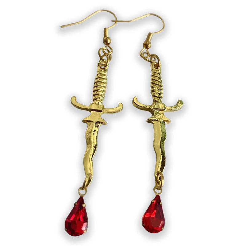 Nicoletta Carlone "Leontyne" Dagger And Blood Earrings Nicoletta Carlone "Leontyne" Dagger And Blood Earrings