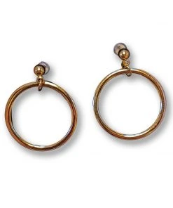 Nicoletta Carlone JEWELRY "Marilyn" Golden Hoop Earrings