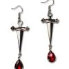 Nicoletta Carlone JEWELRY "Olivia" Dagger And Blood Drop Earrings