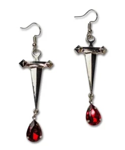 Nicoletta Carlone JEWELRY "Olivia" Dagger And Blood Drop Earrings