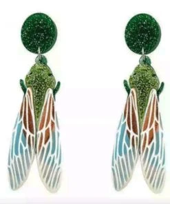 Nicoletta Carlone Shop "Sabina" Acrylic Cicada Earrings