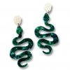 Nicoletta Carlone "Sefarina" Acrylic Snake Earrings JEWELRY