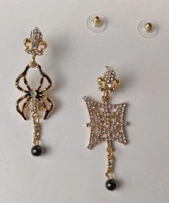 Nicoletta Carlone "Sukey" Spider And Web Earrings