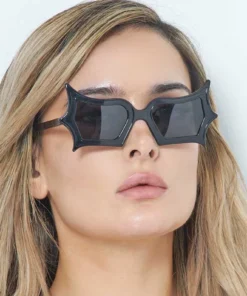 Nicoletta Carlone "Lorna" Black Bat Wing Sunglasses ACCESSORIES