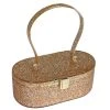 Nicoletta Carlone Shop "Emma" Mid-Century Style Acrylic Purse - Golden Glitter