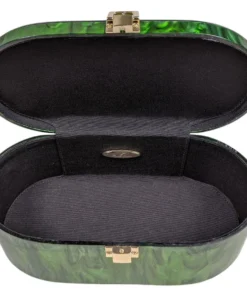 Nicoletta Carlone "Emma" Mid-Century Style Acrylic Purse - Malachite Green (pre-order) ACCESSORIES 10 Nicoletta Carlone