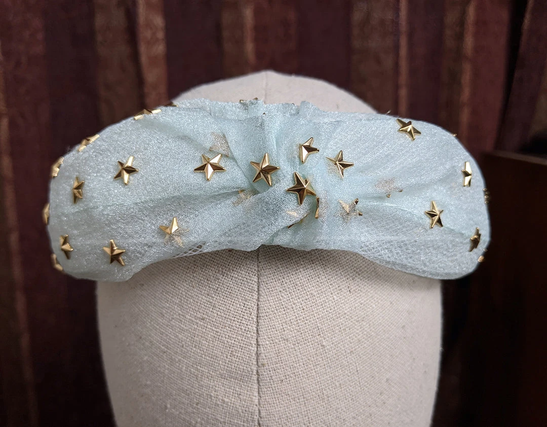 Nicoletta Carlone Shop "Allaire" Tulle And Stars Top Knot Headband Nicoletta Carlone Shop "Allaire" Tulle And Stars Top Knot Headband