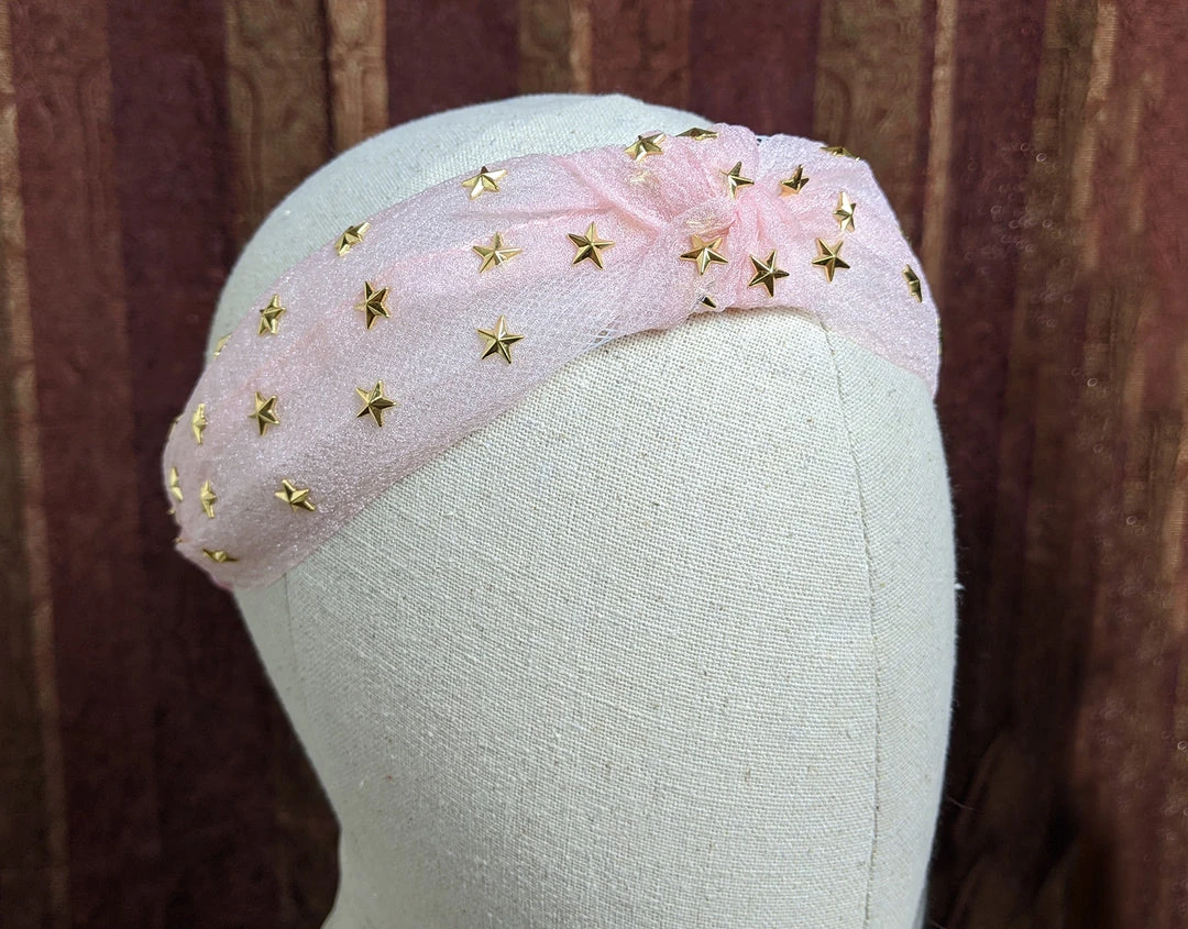 Nicoletta Carlone Shop "Allaire" Tulle And Stars Top Knot Headband Nicoletta Carlone Shop "Allaire" Tulle And Stars Top Knot Headband