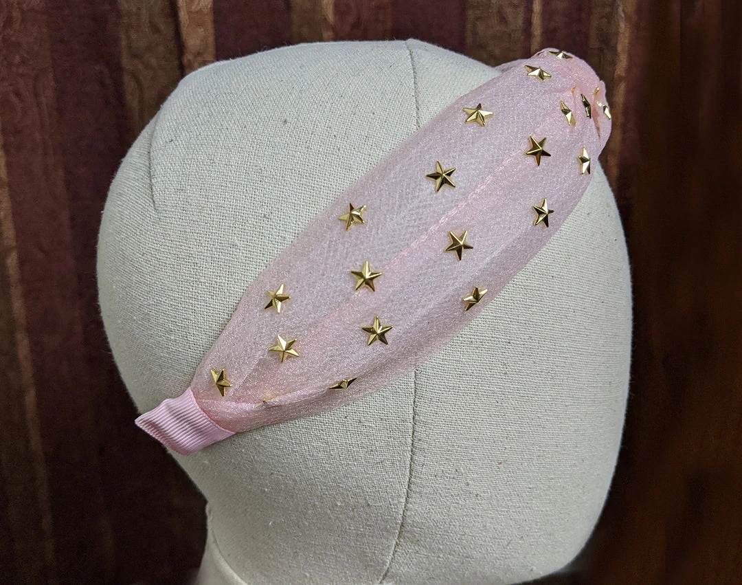 Nicoletta Carlone Shop "Allaire" Tulle And Stars Top Knot Headband Nicoletta Carlone Shop "Allaire" Tulle And Stars Top Knot Headband