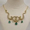 Nicoletta Carlone "Amaya" Gold-tone Snake Necklace