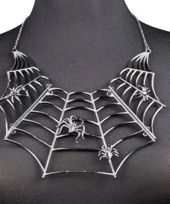 Nicoletta Carlone "Trista" Spiderweb Statement Necklace