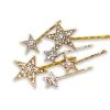 Nicoletta Carlone "Yvonne" Star Hair Clips 6 Piece Set 2 Nicoletta Carlone "Yvonne" Star Hair Clips 6 Piece Set