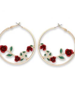 Nicoletta Carlone JEWELRY "Cynthia" Rose Hoop Earrings