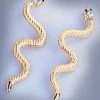 Nicoletta Carlone "Arista" Golden Snake Dangle Earrings Shop