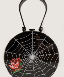 Nicoletta Carlone "Nora" Spiderweb And Rose Purse