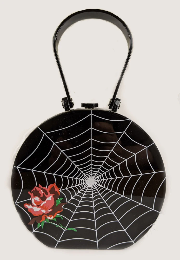 Nicoletta Carlone "Nora" Spiderweb And Rose Purse Nicoletta Carlone "Nora" Spiderweb And Rose Purse
