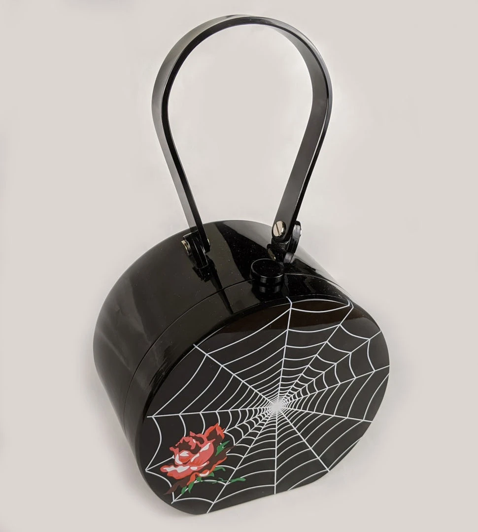 Nicoletta Carlone "Nora" Spiderweb And Rose Purse Nicoletta Carlone "Nora" Spiderweb And Rose Purse