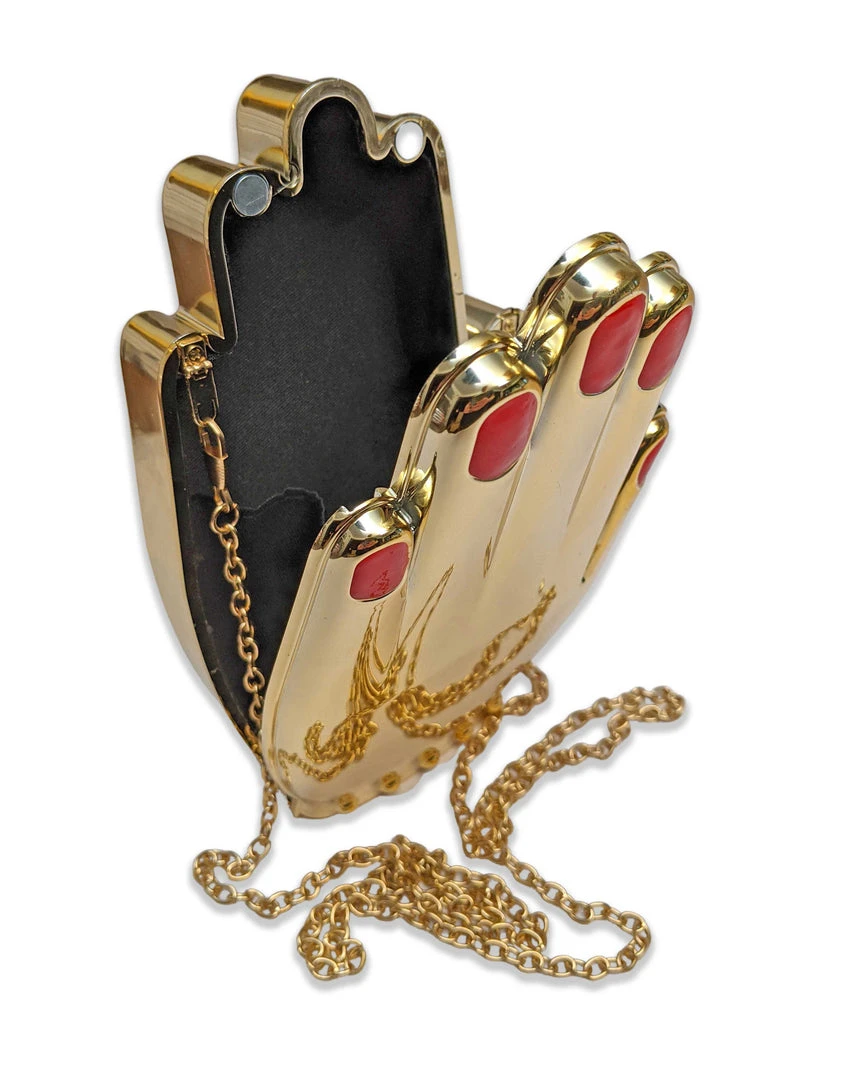 Nicoletta Carlone Shop "Delia" Hand Purse - Golden Nicoletta Carlone Shop "Delia" Hand Purse - Golden