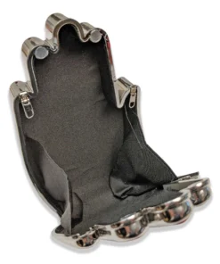 Nicoletta Carlone "Delia" Hand Purse - Silvertone Shop