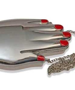 Nicoletta Carlone "Delia" Hand Purse - Silvertone Shop 5 Nicoletta Carlone