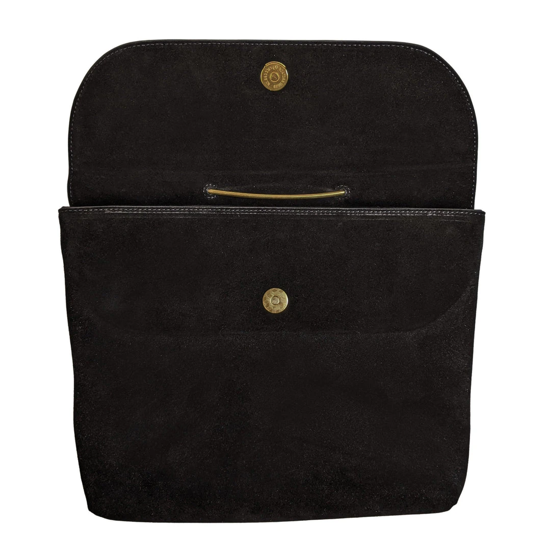 Nicoletta Carlone ACCESSORIES "Renata" 1940s-50s Style Suede Safety Pin Bag (pre-order) Nicoletta Carlone ACCESSORIES "Renata" 1940s-50s Style Suede Safety Pin Bag (pre-order)