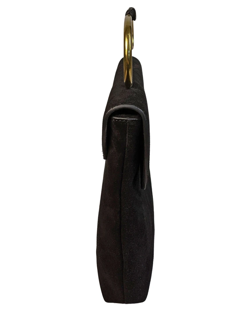 Nicoletta Carlone ACCESSORIES "Renata" 1940s-50s Style Suede Safety Pin Bag (pre-order) Nicoletta Carlone ACCESSORIES "Renata" 1940s-50s Style Suede Safety Pin Bag (pre-order)