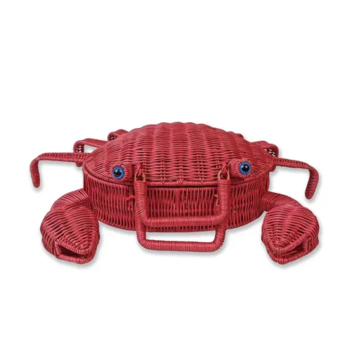 Nicoletta Carlone "Mr. Snappy" 1950s Style Novelty Wicker Rattan Bag (pre-order) ACCESSORIES