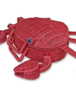 Nicoletta Carlone "Mr. Snappy" 1950s Style Novelty Wicker Rattan Bag (pre-order) ACCESSORIES