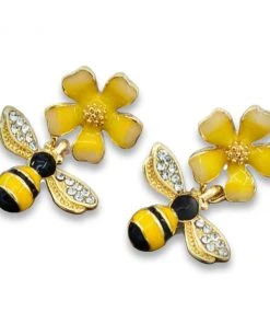 Nicoletta Carlone "Orabella" Bee And Flower Earrings Shop