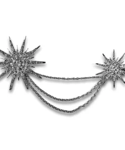 Nicoletta Carlone "Astra" Starburst Chatelaine Brooch JEWELRY
