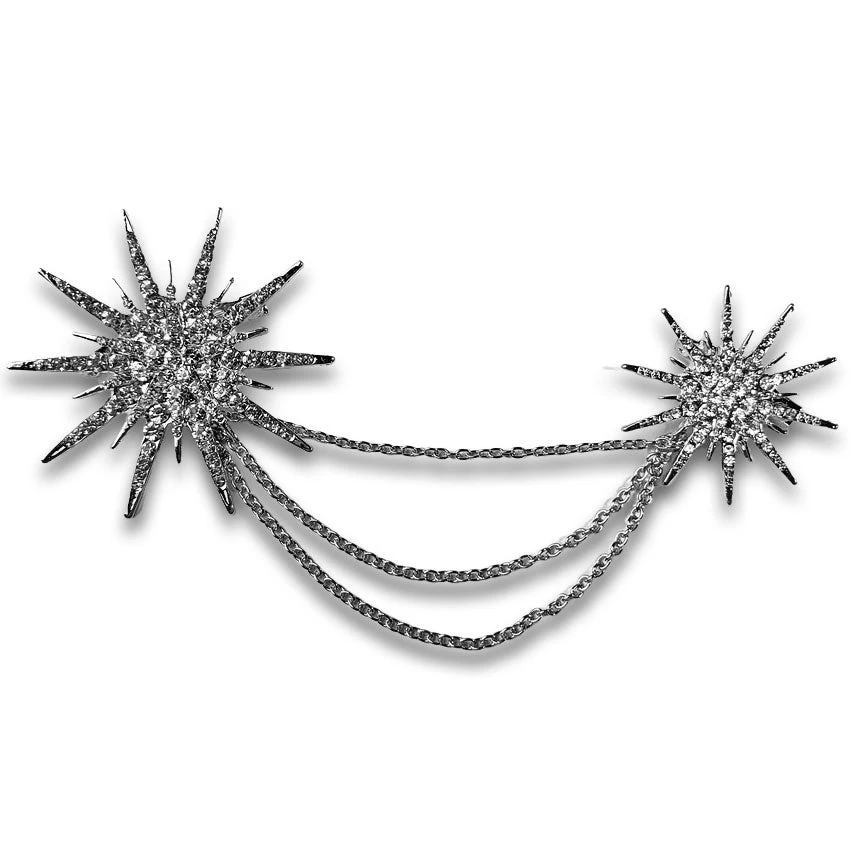 Nicoletta Carlone "Astra" Starburst Chatelaine Brooch JEWELRY Nicoletta Carlone "Astra" Starburst Chatelaine Brooch JEWELRY